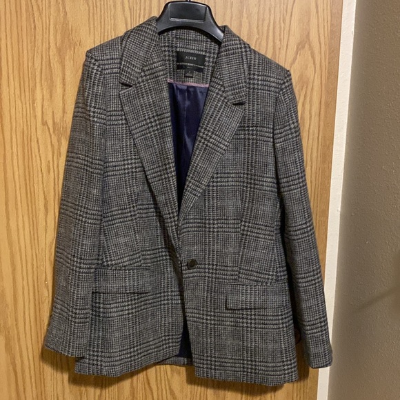 J. Crew Willa Blazer Houndstooth 2 - Picture 2 of 7